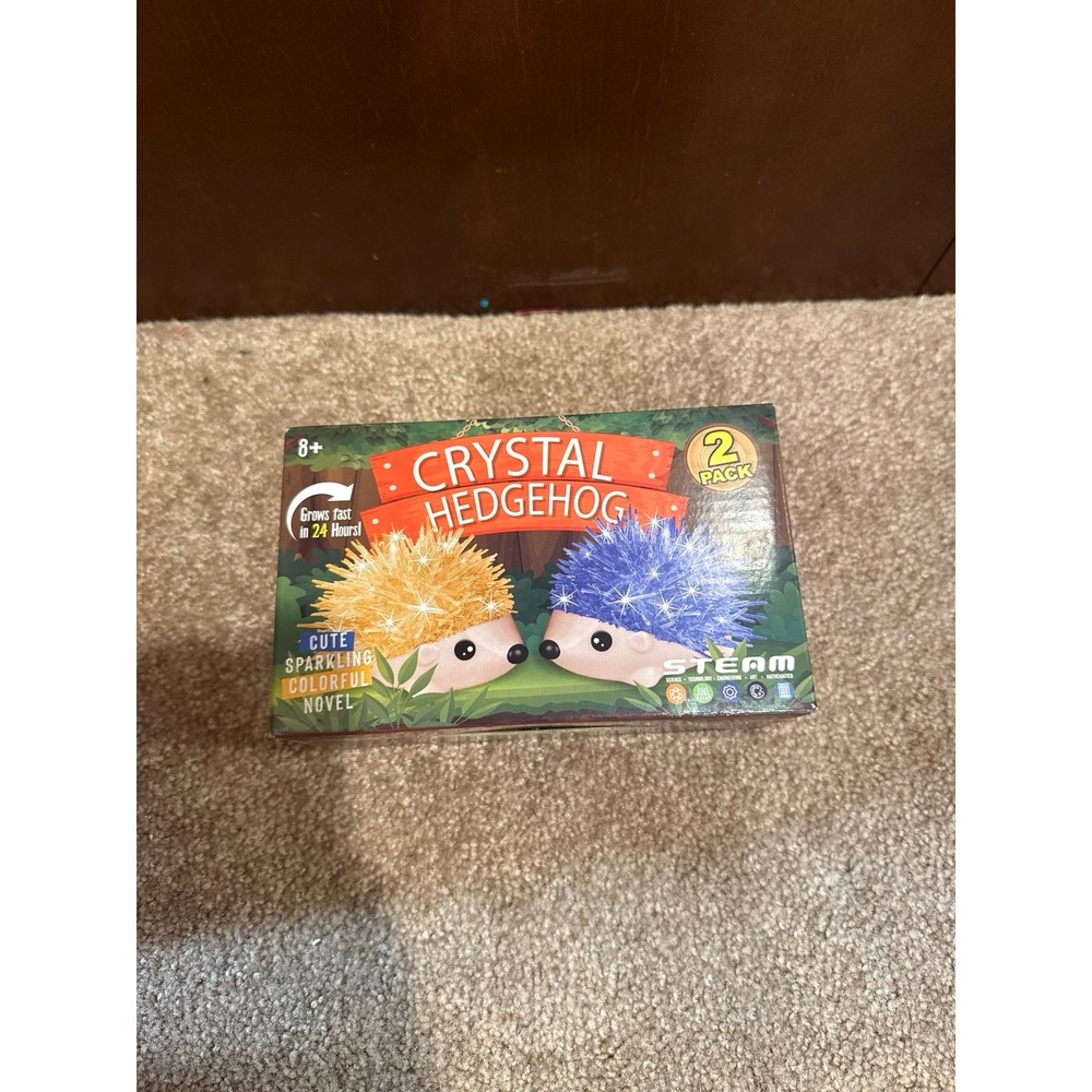 NWT XX 2 Hedgehog Crystal‎ Growing Kit STEM Toy